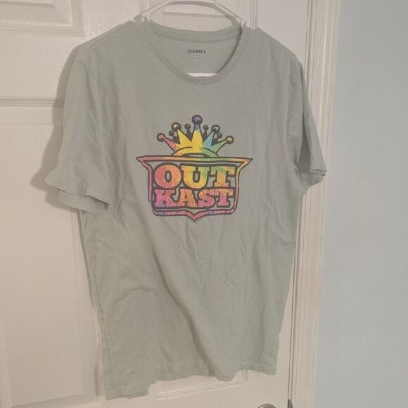 Old Navy Green and Yellow Short Sleeve Tee - Picture 1 of 6